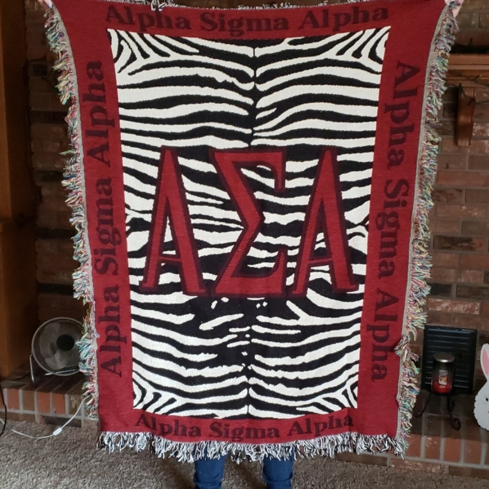 Alpha Sigma Alpha Knit Blanket